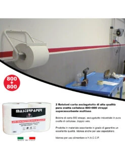 2 Rotoloni Carta Asciugatutto Industriale 2 Pezzi Bobina Carta Asciugatutto 800+800 Strappi Carta Assorbente Cucina 13 2 Rotoloni Carta Asciugatutto Industriale 2 Pezzi Bobina Carta Asciugatutto 800+800 Strappi Carta Assorbente Cucina -Vendite Masterbrico 2 rotoloni carta asciugatutto industriale 2 pezzi bobina carta asciugatutto 800800 strappi carta assorbente cucina 2