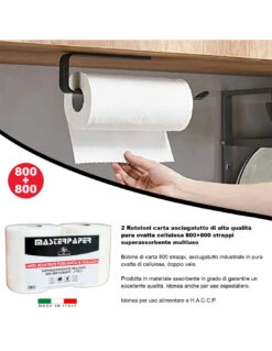 2 Rotoloni Carta Asciugatutto Industriale 2 Pezzi Bobina Carta Asciugatutto 800+800 Strappi Carta Assorbente Cucina 14 2 Rotoloni Carta Asciugatutto Industriale 2 Pezzi Bobina Carta Asciugatutto 800+800 Strappi Carta Assorbente Cucina -Vendite Masterbrico 2 rotoloni carta asciugatutto industriale 2 pezzi bobina carta asciugatutto 800800 strappi carta assorbente cucina 3