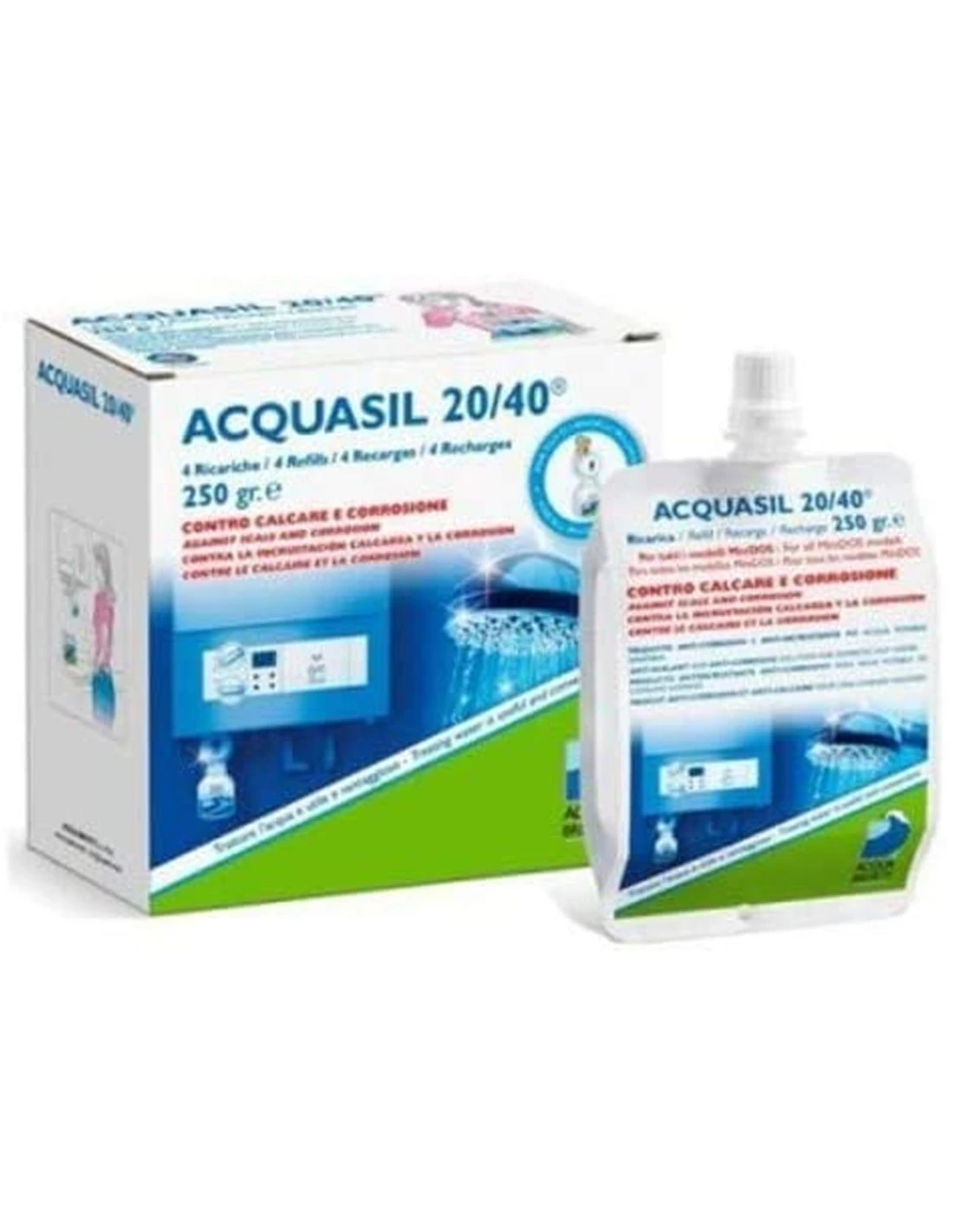 Acquabrevetti Acquasil 2/15 Anti-incrostante Anti-corrosivo Per Acqua Potabile Per Tutti I Modelli Di Pompe 4 Acquabrevetti Acquasil 2/15 Anti-incrostante Anti-corrosivo Per Acqua Potabile Per Tutti I Modelli Di Pompe - immagine 2