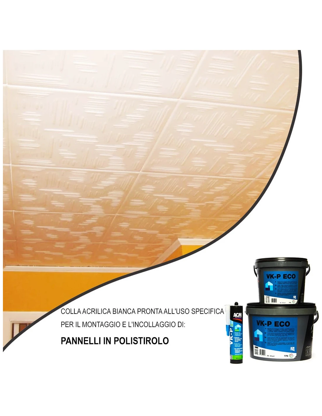 Colla Per Pannelli In Polistirolo, Cornici Rosoni Sughero Battiscopa In Legno Pvc Ceramica Piastrelle Da 1 Kg 4 Colla Per Pannelli In Polistirolo, Cornici Rosoni Sughero Battiscopa In Legno Pvc Ceramica Piastrelle Da 1 Kg - immagine 2