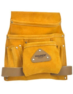 Borsa Porta Attrezzi Crosta Scamosciata 3 Tasche2 Asole Per Martello
