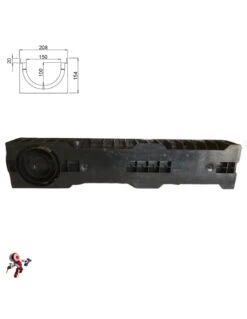 Canaletta Di Scolo Acqua Carrabile In PP-PE Con Griglia Zincata 208X154 -Vendite Masterbrico canaletta di scolo acqua carrabile in pp pe con griglia zincata 208x154 4