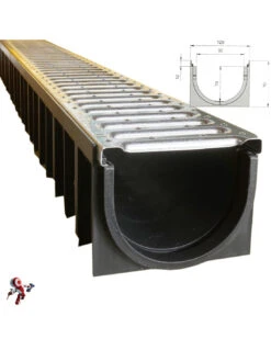 Canaletta Scolo Acqua Piovana Carrabile In PP-PE Con Griglia Zincata 12X92 Kit 3pz 13 Canaletta Scolo Acqua Piovana Carrabile In PP-PE Con Griglia Zincata 12X92 Kit 3pz -Vendite Masterbrico canaletta scolo acqua piovana carrabile in pp pe con griglia zincata 12x92 kit 3pz 4