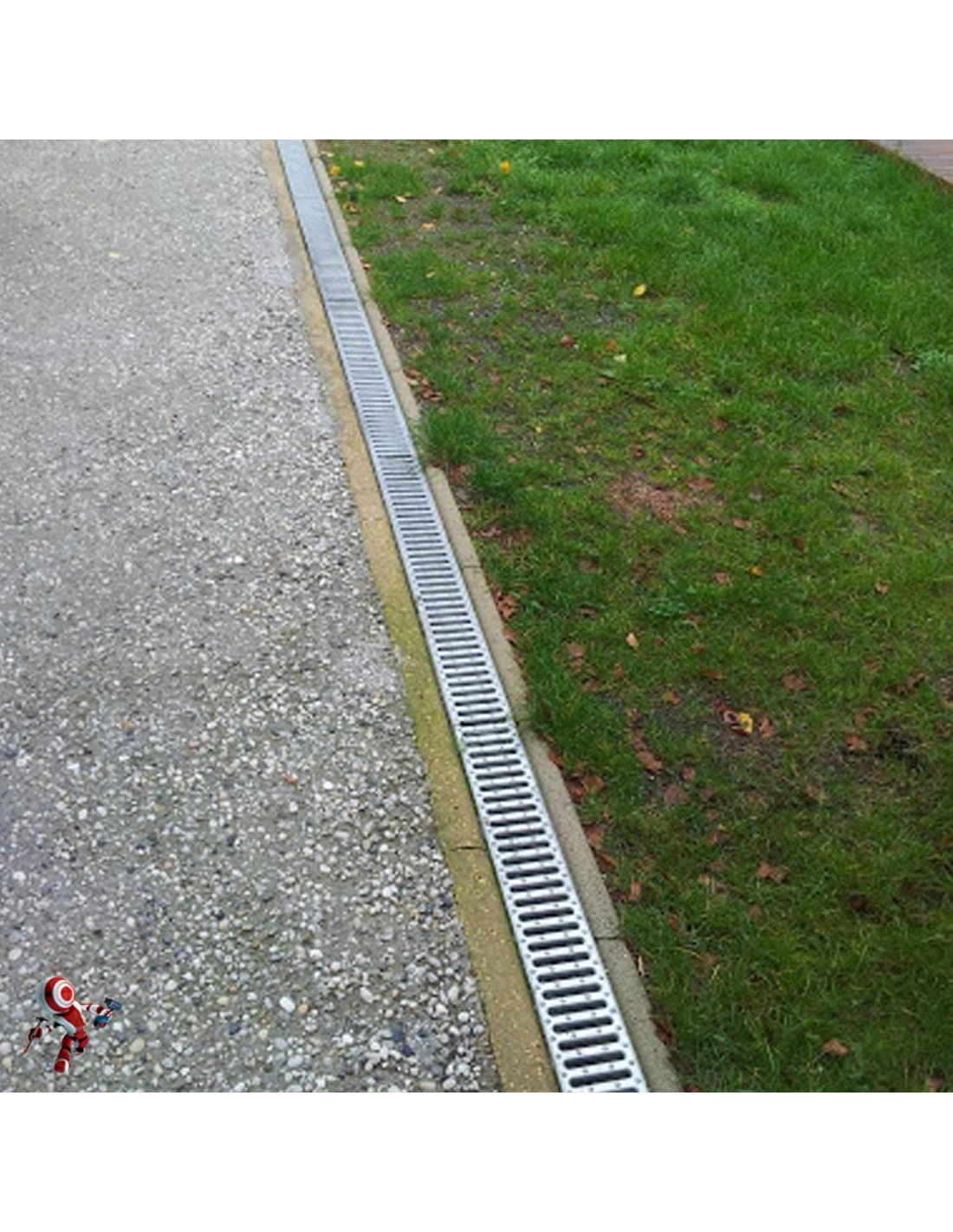 Canaletta Scolo Acqua Piovana Carrabile In PP-PE Con Griglia Zincata 12X92 Kit 3pz 9 Canaletta Scolo Acqua Piovana Carrabile In PP-PE Con Griglia Zincata 12X92 Kit 3pz - immagine 7