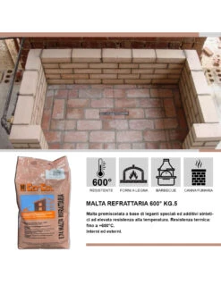Cemento Refrattario Alta Temperatura 5 Kg Grigio Resistente Fino A 600°C 19 Cemento Refrattario Alta Temperatura 5 Kg Grigio Resistente Fino A 600°C -Vendite Masterbrico cemento refrattario alta temperatura 5 kg grigio resistente fino a 600c 8