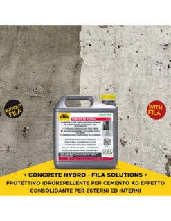 FILA CONCRETE HYDRO LT.5 Idrorepellente Consolidante Per Cemento 12 FILA CONCRETE HYDRO LT.5 Idrorepellente Consolidante Per Cemento -Vendite Masterbrico concrete hydro idrorepellente consolidante per cemento 3