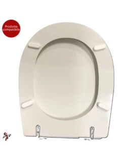 Copriwater Coprivaso Tavoletta Sedile Wc Per Cesame Vaso Aretusa Bianco
