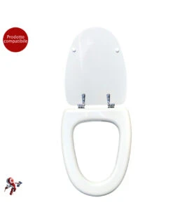 Copriwater Coprivaso Tavoletta Sedile Wc Per Cesame Vaso Zortea Bianco -Vendite Masterbrico copriwater cesame zortea bianco 2