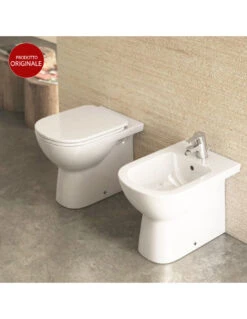 Copriwater Dolomite Gemma2 ORIGINALE In Termoindurente Cerniere Inox Codice J523201 Colore Bianco -Vendite Masterbrico copriwater dolomite gemma 2 6