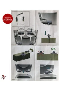 Copriwater Dolomite Mia Chiusura Normale ORIGINALE In Termoindurente Cerniere Inox Codice J437900 Colore Bianco -Vendite Masterbrico copriwater dolomite mia 10