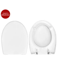 Copriwater Dolomite Perla New ORIGINALE In Termoindurente Cerniere Inox Codice J326900 Colore Bianco -Vendite Masterbrico copriwater fleo dolomite 3