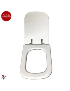 Copriwater Coprivaso Tavoletta Sedile Wc Per Dolomite Vaso Rio Bianco
