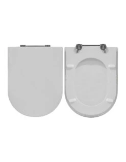 COPRIWATER SINTESI BIANCO CON CERNIERE CROMATE