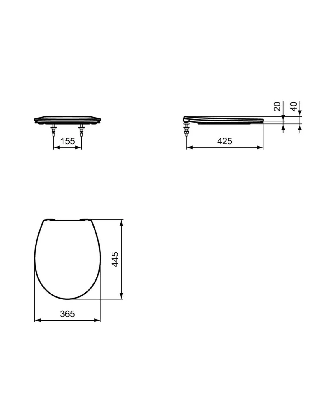 Copriwater Universale Duroplast Chiusura Normale Per Dolomite E Ideal Standard Bianco 8 Copriwater Universale Duroplast Chiusura Normale Per Dolomite E Ideal Standard Bianco - immagine 6