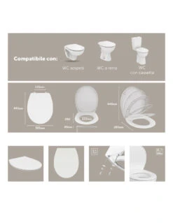 Copriwater Universale Duroplast Chiusura Normale Per Dolomite E Ideal Standard Bianco 15 Copriwater Universale Duroplast Chiusura Normale Per Dolomite E Ideal Standard Bianco -Vendite Masterbrico copriwater universale duroplast chiusura normale per dolomite e ideal standard bianco 6