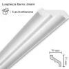Cornice In Polistirolo MM70X75X2mt. Mod.C80 -Vendite Masterbrico cornice polistirolo mt2 c80