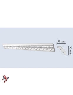 Cornice In Polistirolo Mm53x53x2mt. Mod.G1 Confezione Da 1 Barra