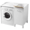 Lavatoio Colavene Domestica Vasca A Destra Con Piedini 106x60 Bianco Per Inserimento Lavatrice -Vendite Masterbrico domestica lavatoio portalavatrice 106x60 v sx 3
