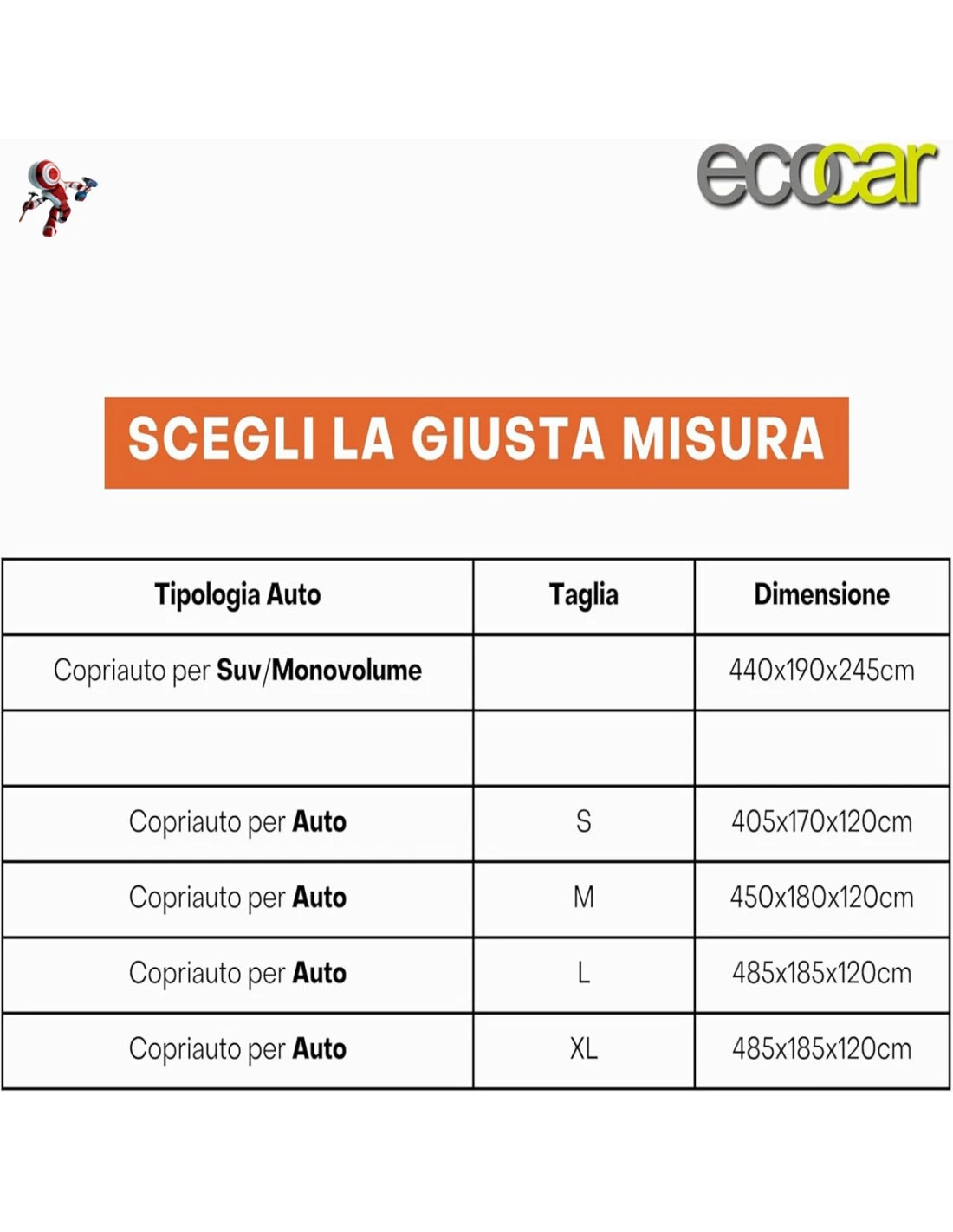 Ecocar - Telo Copriauto Antigrandine Da Esterno 7 Ecocar - Telo Copriauto Antigrandine Da Esterno - immagine 5