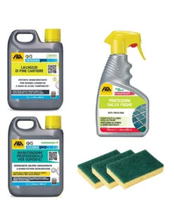 FILA KIT CERAMICA Kit Specifico Per Pulizia Dopo Posa E Manutenzione - Kit Da 4 Pz