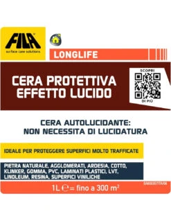 FILA LONGLIFE LT.1 Cera Protettiva Ad Effetto Lucido 8 FILA LONGLIFE LT.1 Cera Protettiva Ad Effetto Lucido -Vendite Masterbrico fila longlife cera ad effetto lucido da 1 litro 1