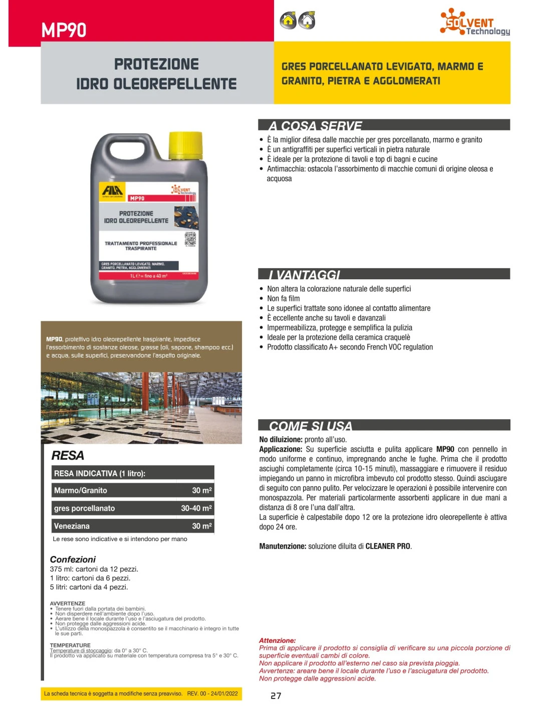 FILA MP90 LT.1 Protettivo Antimacchia Superfici Lucide Base Solvente 4 FILA MP90 LT.1 Protettivo Antimacchia Superfici Lucide Base Solvente - immagine 2