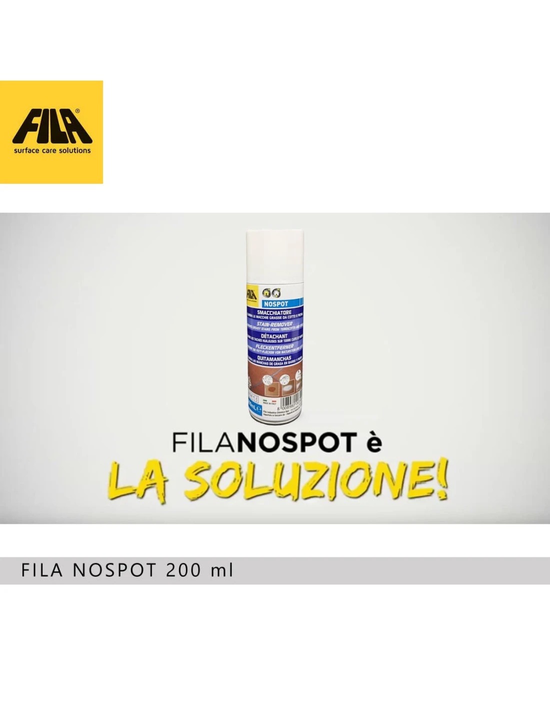 FILA NOSPOT ML.200 Smacchiatore Spray Per Cotto Klinker E Pietra Naturale 6 FILA NOSPOT ML.200 Smacchiatore Spray Per Cotto Klinker E Pietra Naturale - immagine 4