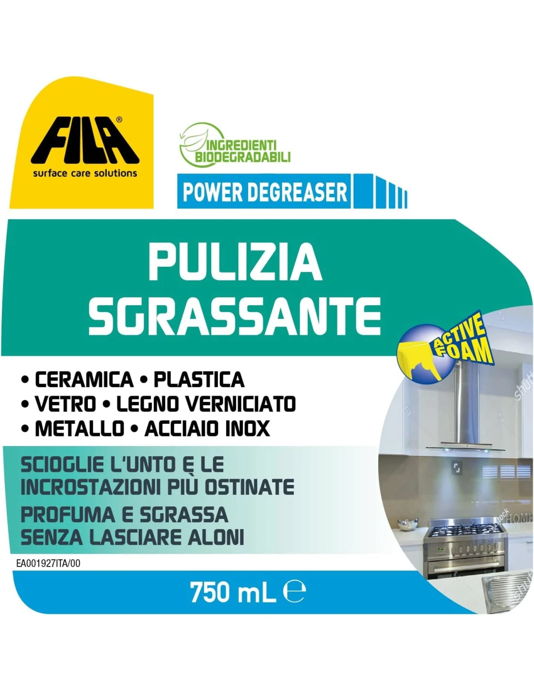 FILA POWER DEGREASER ML.750 Sgrassatore Per Ceramica Plastica Vetro Legno Vernici 7 FILA POWER DEGREASER ML.750 Sgrassatore Per Ceramica Plastica Vetro Legno Vernici - immagine 5