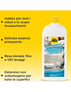 Fila ROBOSHINE Lt.1Detergente Concentrato Per Robot Lavapavimenti -Vendite Masterbrico fila roboshine lt1detergente concentrato per robot lavapavimenti 3