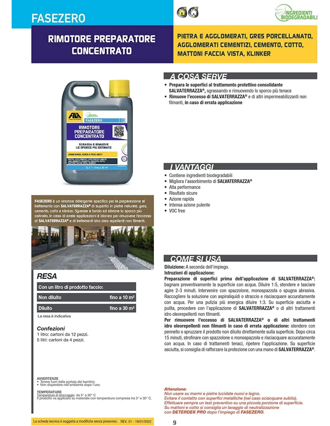 FILA FASE ZERO LT.5 Rimotore Preparatore Concentrato 4 FILA FASE ZERO LT.5 Rimotore Preparatore Concentrato - immagine 2