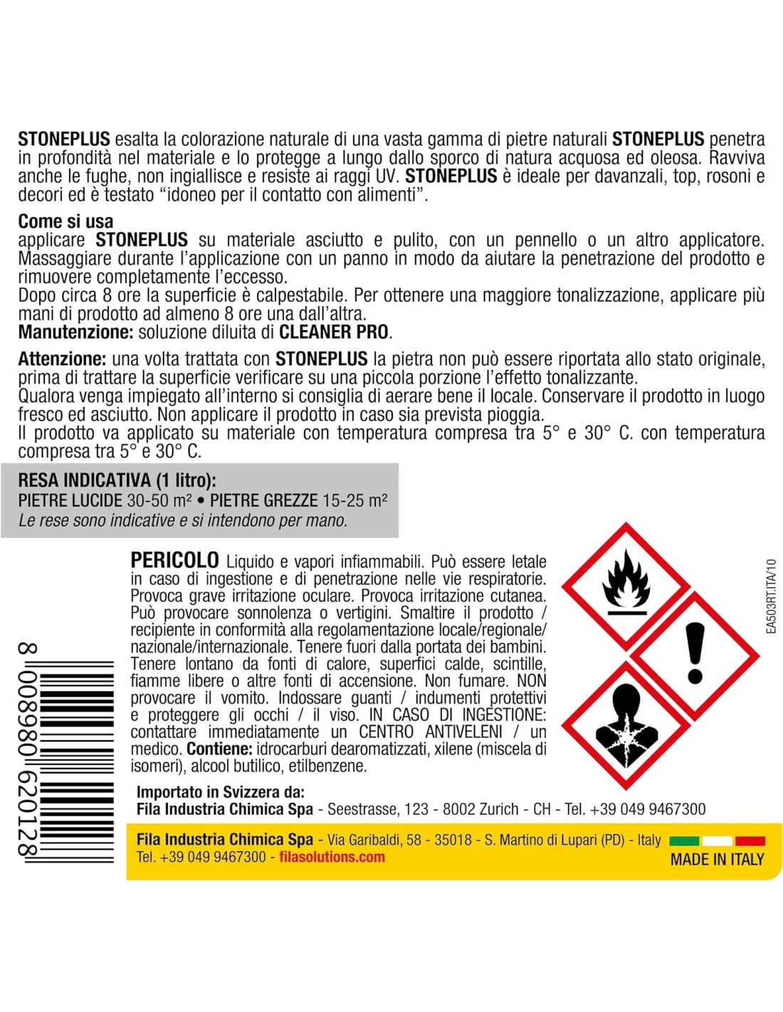 FILA STONEPLUS LT.1 Protettivo Idro Oleo Repellente 5 FILA STONEPLUS LT.1 Protettivo Idro Oleo Repellente - immagine 3