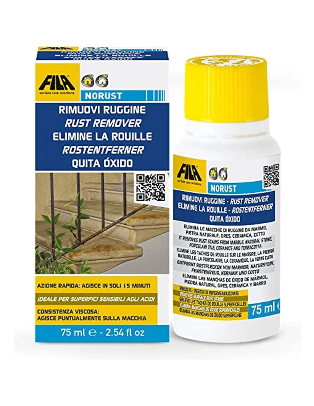 FILA NORUST ML.75 Rimuovi Ruggine Per Marmi Lucidi 3 FILA NORUST ML.75 Rimuovi Ruggine Per Marmi Lucidi