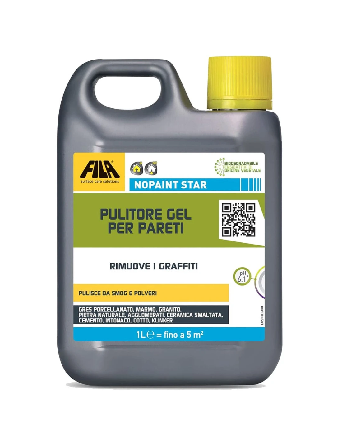 FILA NOPAINT STAR LT.1 Pulitore Gel Per Pareti Base Acqua 3 FILA NOPAINT STAR LT.1 Pulitore Gel Per Pareti Base Acqua