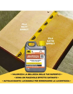FILA SATIN LT.1 Cera Protettiva Ad Effetto Satinato -Vendite Masterbrico filasatin cera protettiva ad effeto satinato da 1 litro 4