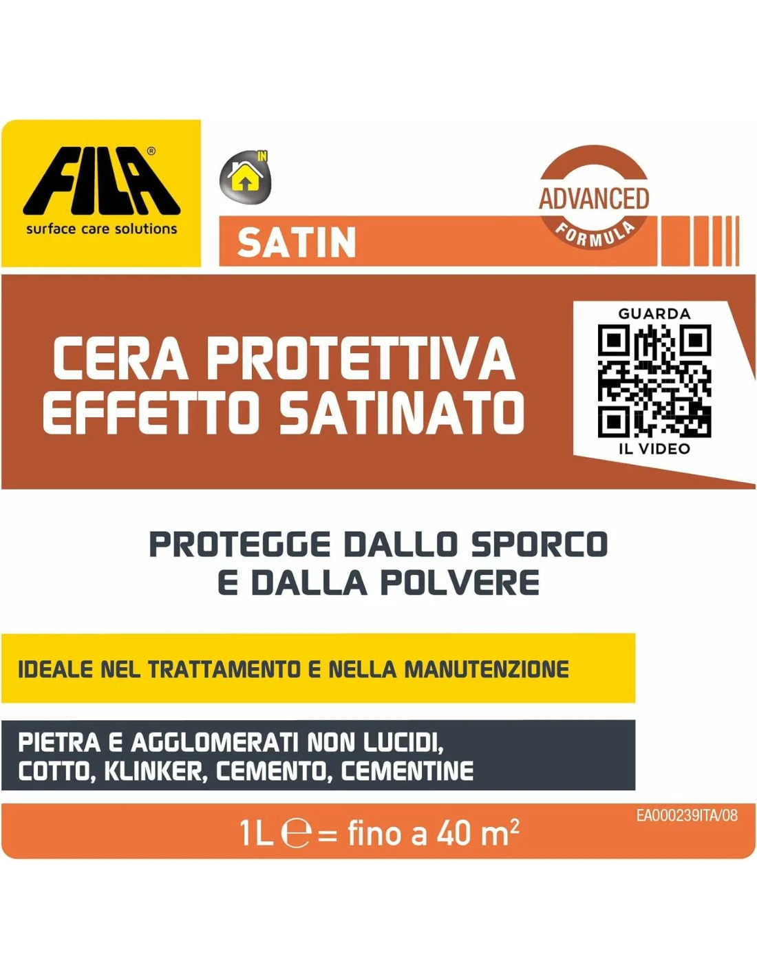 FILA SATIN LT.5 Cera Protettiva Ad Effetto Satinato 4 FILA SATIN LT.5 Cera Protettiva Ad Effetto Satinato - immagine 2