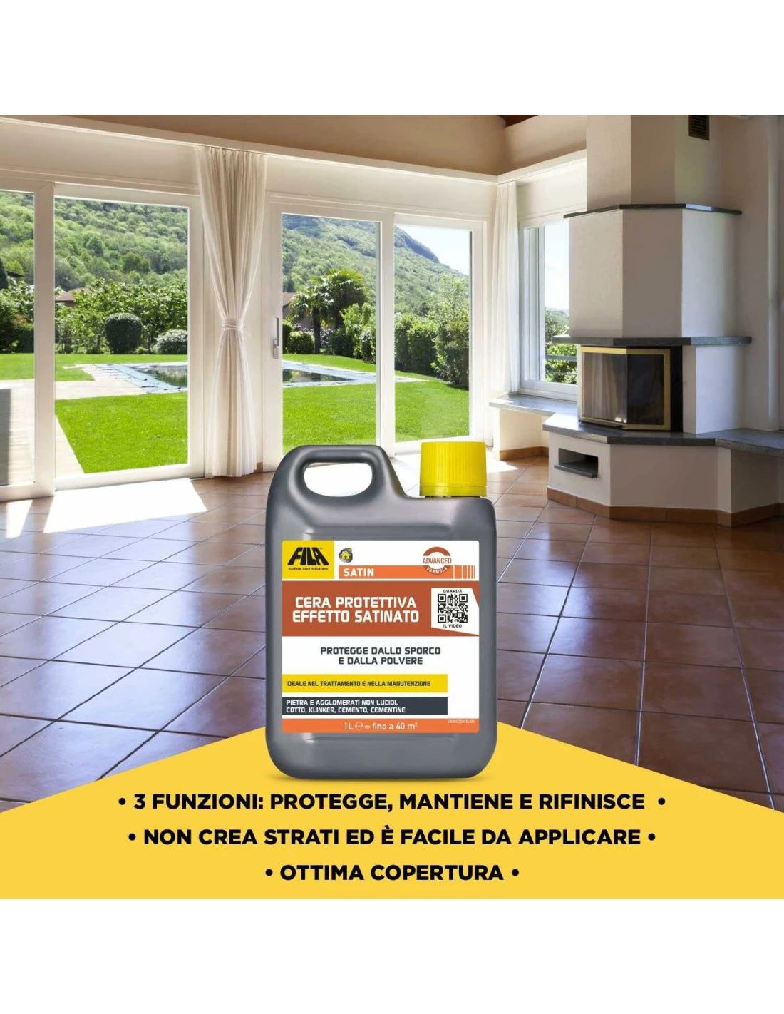 FILA SATIN LT.5 Cera Protettiva Ad Effetto Satinato 5 FILA SATIN LT.5 Cera Protettiva Ad Effetto Satinato - immagine 3