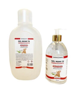 Gel Mani Disinfettante Igienizzante Antibatterico Made In Italy Da 500 Ml E 1 Litro