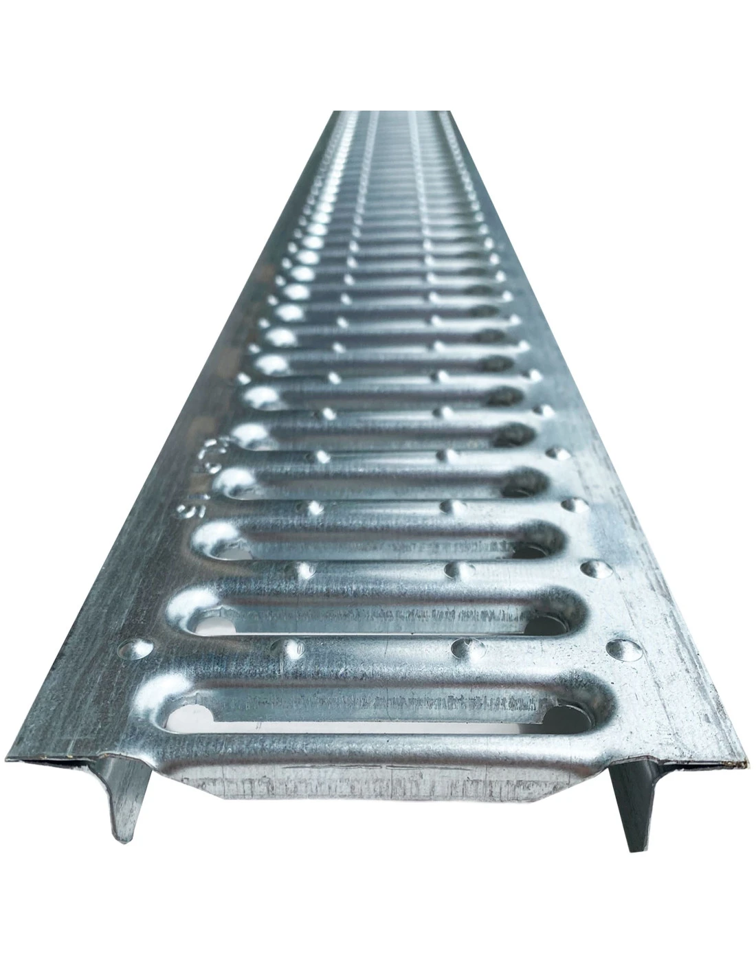 Griglia Scolo Acqua Piovana In Acciaio Zincato A15 100x13 Cm. 4 Griglia Scolo Acqua Piovana In Acciaio Zincato A15 100x13 Cm. - immagine 2