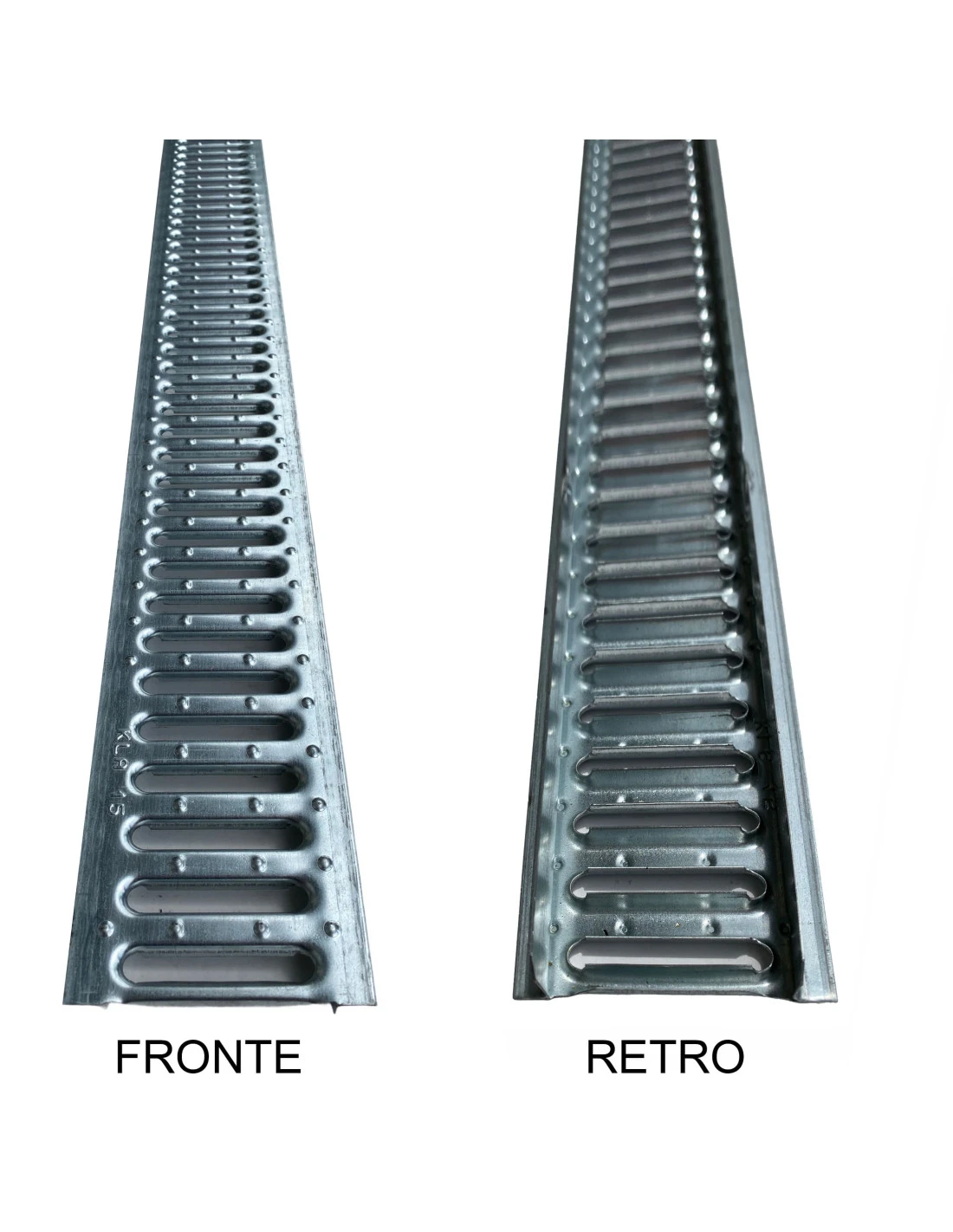 Griglia Scolo Acqua Piovana In Acciaio Zincato A15 100x13 Cm. 6 Griglia Scolo Acqua Piovana In Acciaio Zincato A15 100x13 Cm. - immagine 4