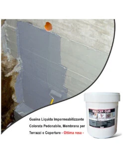 Guaina Liquida Impermeabilizzante Colorata Pedonabile, Membrana Per Terrazzi E Coperture Ottima Resa 16 Guaina Liquida Impermeabilizzante Colorata Pedonabile, Membrana Per Terrazzi E Coperture Ottima Resa -Vendite Masterbrico guaina liquida impermeabilizzante colorata pedonabile membrana per terrazzi e coperture ottima resa 5
