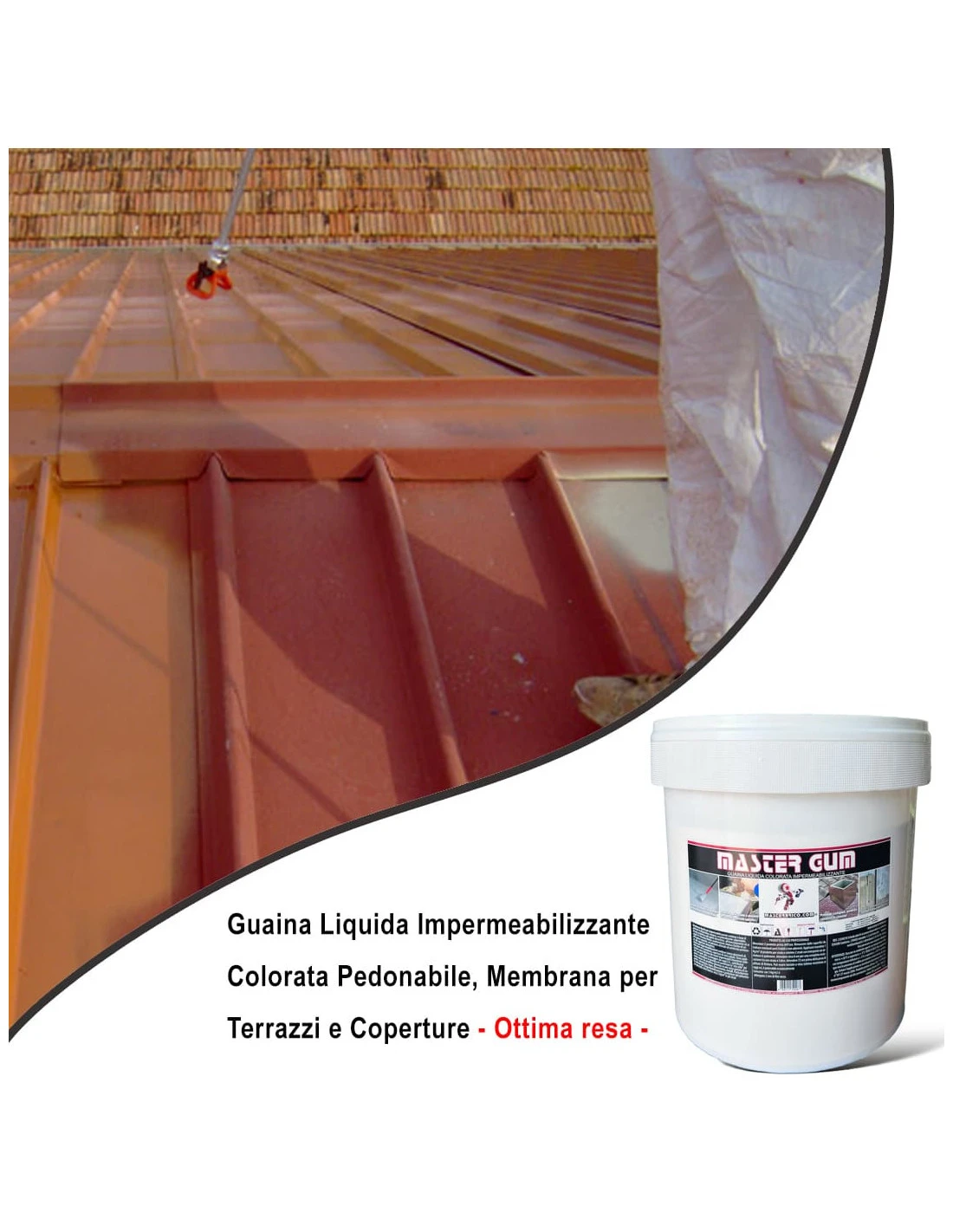 Guaina Liquida Impermeabilizzante Colorata Pedonabile, Membrana Per Terrazzi E Coperture Ottima Resa 11 Guaina Liquida Impermeabilizzante Colorata Pedonabile, Membrana Per Terrazzi E Coperture Ottima Resa - immagine 9