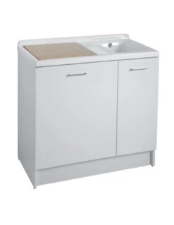 Lavatoio Colavene Active Wash Dinamico 100X55 Con Cestello E Tavola Lavapanni In Legno