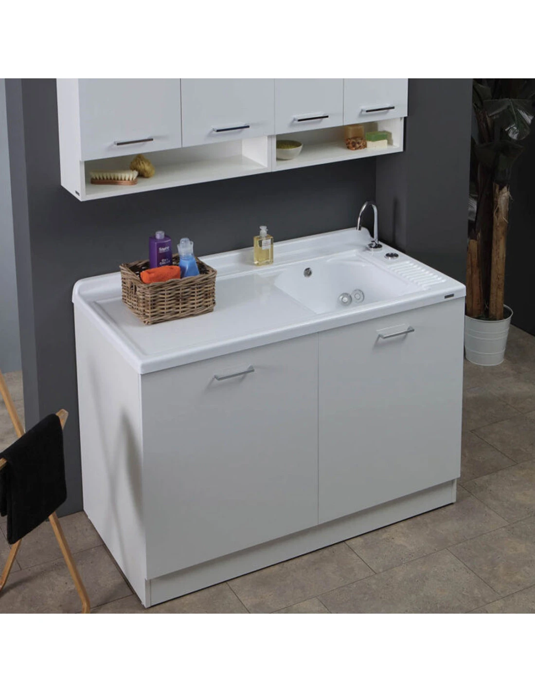 Lavatoio Colavene Active Wash Dinamico Vasca A Destra 130X65 Con Cestello E Tavola Lavapanni In Legno 5 Lavatoio Colavene Active Wash Dinamico Vasca A Destra 130X65 Con Cestello E Tavola Lavapanni In Legno - immagine 3