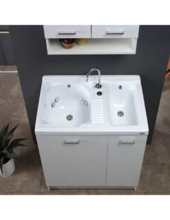 Lavatoio Colavene Active Wash Statico 100X55 Con Cestello E Tavola Lavapanni In Legno -Vendite Masterbrico lavatoio colavene active wash statico 100x55 3