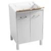 Lavatoio Colavene Domestica Con Piedini 60x50 Bianco Con Tavola Lavapanni In Legno 2 Lavatoio Colavene Domestica Con Piedini 60x50 Bianco Con Tavola Lavapanni In Legno -Vendite Masterbrico lavatoio colavene domestica con piedini 60x50 bianco con tavola lavapanni in legno
