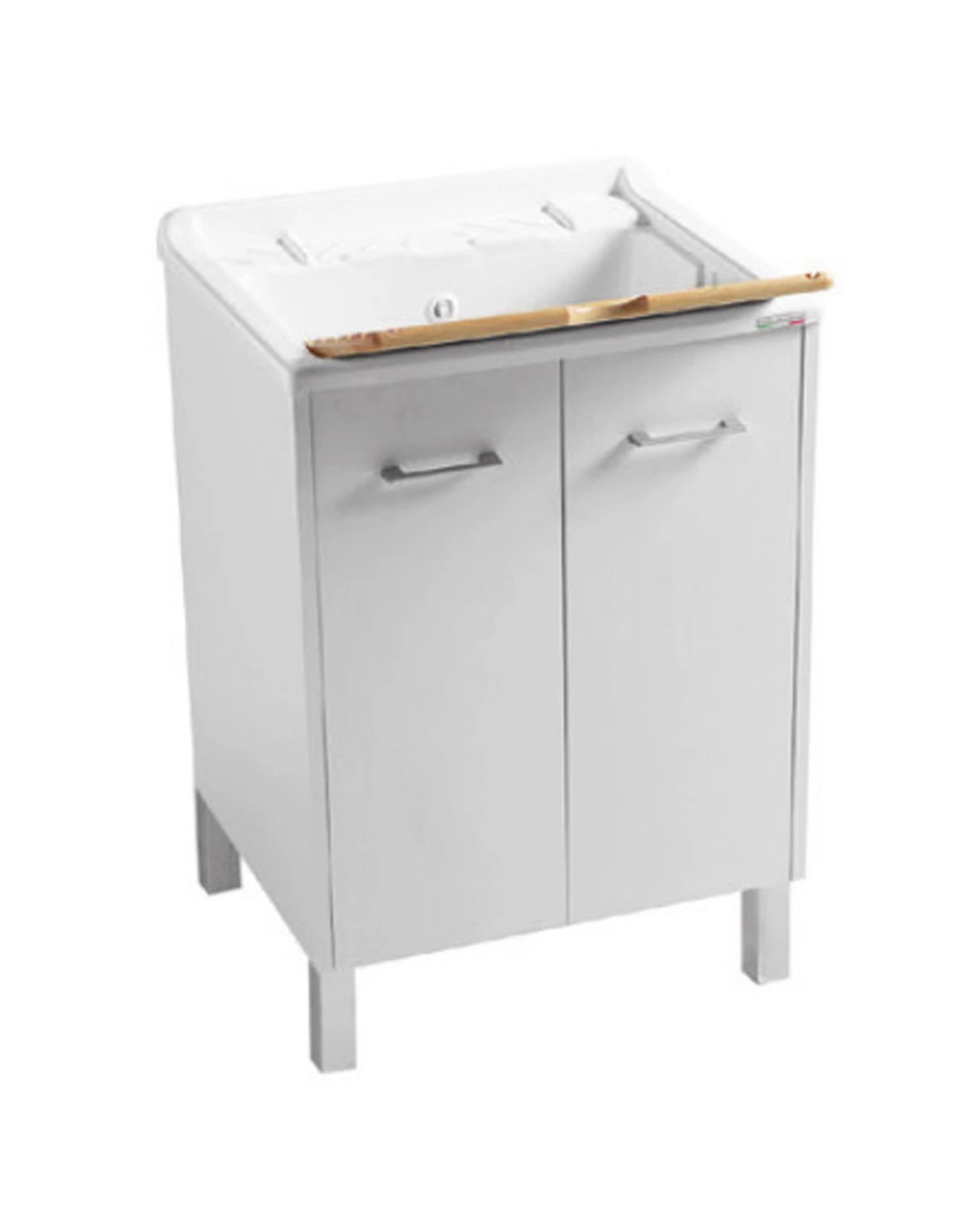 Lavatoio Colavene Domestica Con Piedini 60x50 Bianco Con Tavola Lavapanni In Legno 3 Lavatoio Colavene Domestica Con Piedini 60x50 Bianco Con Tavola Lavapanni In Legno