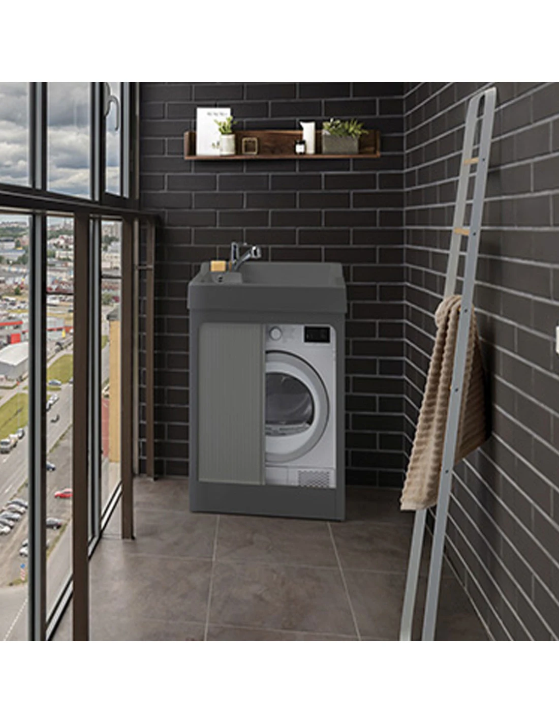 Lavatoio Colavene Lavacril 45x50 Con Tavola Lavapanni In Legno 5 Lavatoio Colavene Lavacril 45x50 Con Tavola Lavapanni In Legno - immagine 3