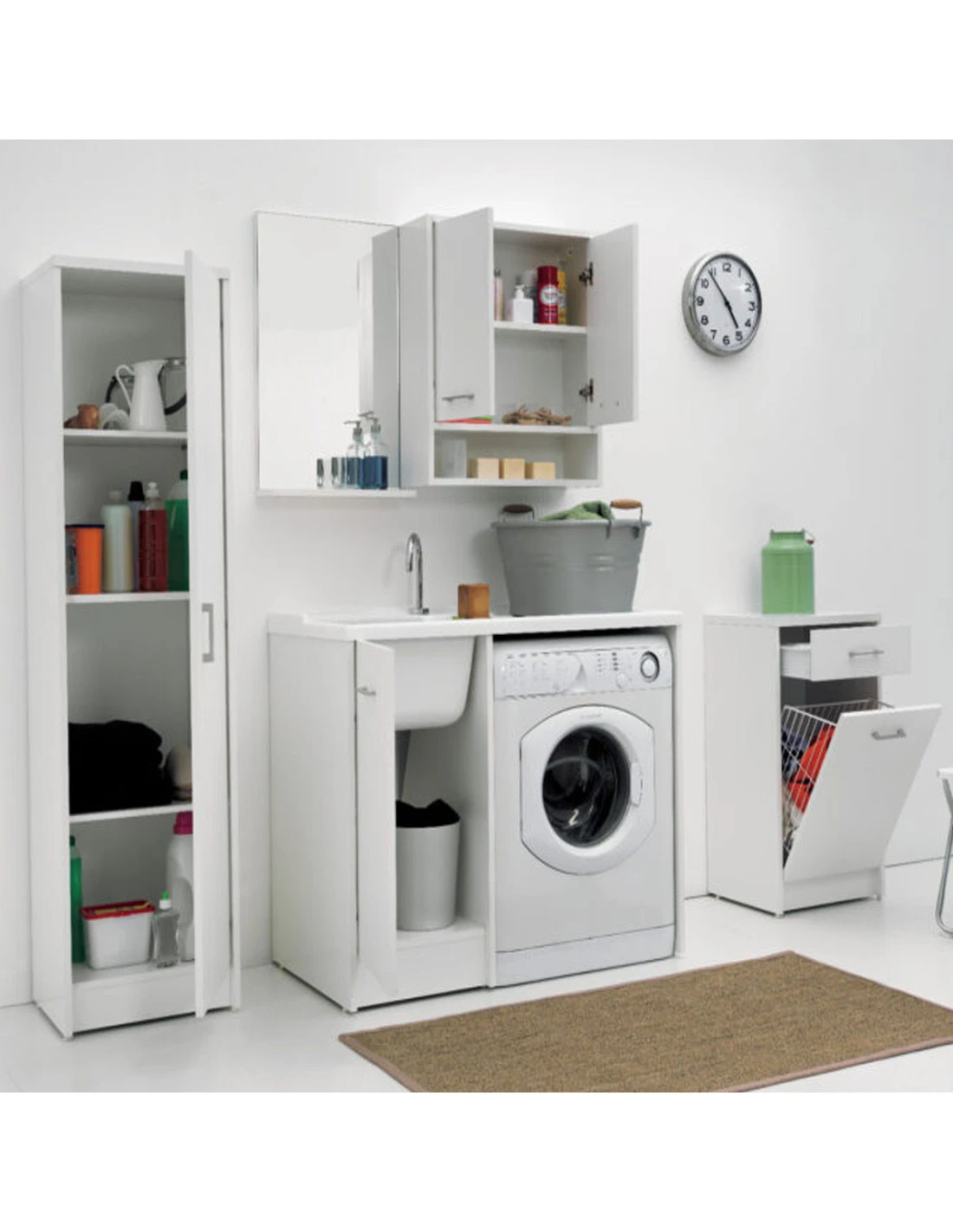 Lavatoio Colavene Domestica 45x50 Bianco Con Apertura A Destra 5 Lavatoio Colavene Domestica 45x50 Bianco Con Apertura A Destra - immagine 3