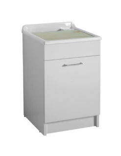 Lavatoio Colavene Jollywash 45X60 Con Cestello E Tavola Lavapanni In Legno