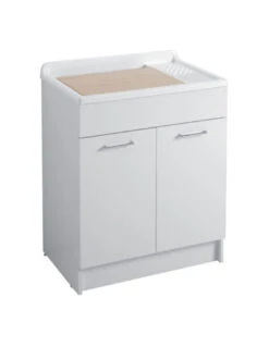 Lavatoio Colavene Lindo Senza Cesto 70X50 Con Tavola Lavapanni In Legno